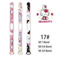 Hello Kitty Cute Strap for Mi Band 7 6 5 4 3 Wristband Mi Band 5 Strap Wrist Belt for Xiaomi Mi Band 7 Bracelet Correa Miband 6