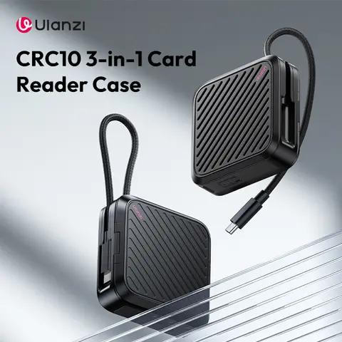 Ulanzi 3-in-1 Memory Card Reader Case with 13 Card Slots, USB3.2 Gen2
