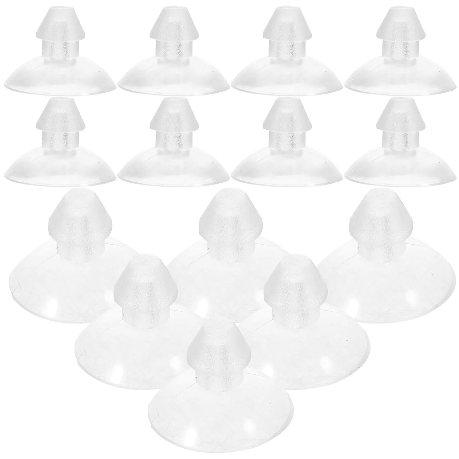 

100Pcs Transparent Suction Cups PVC Reusable Strong Hold for Glass Table Top Wall Hanger Bathroom Tiles Window Suction Cup Pads