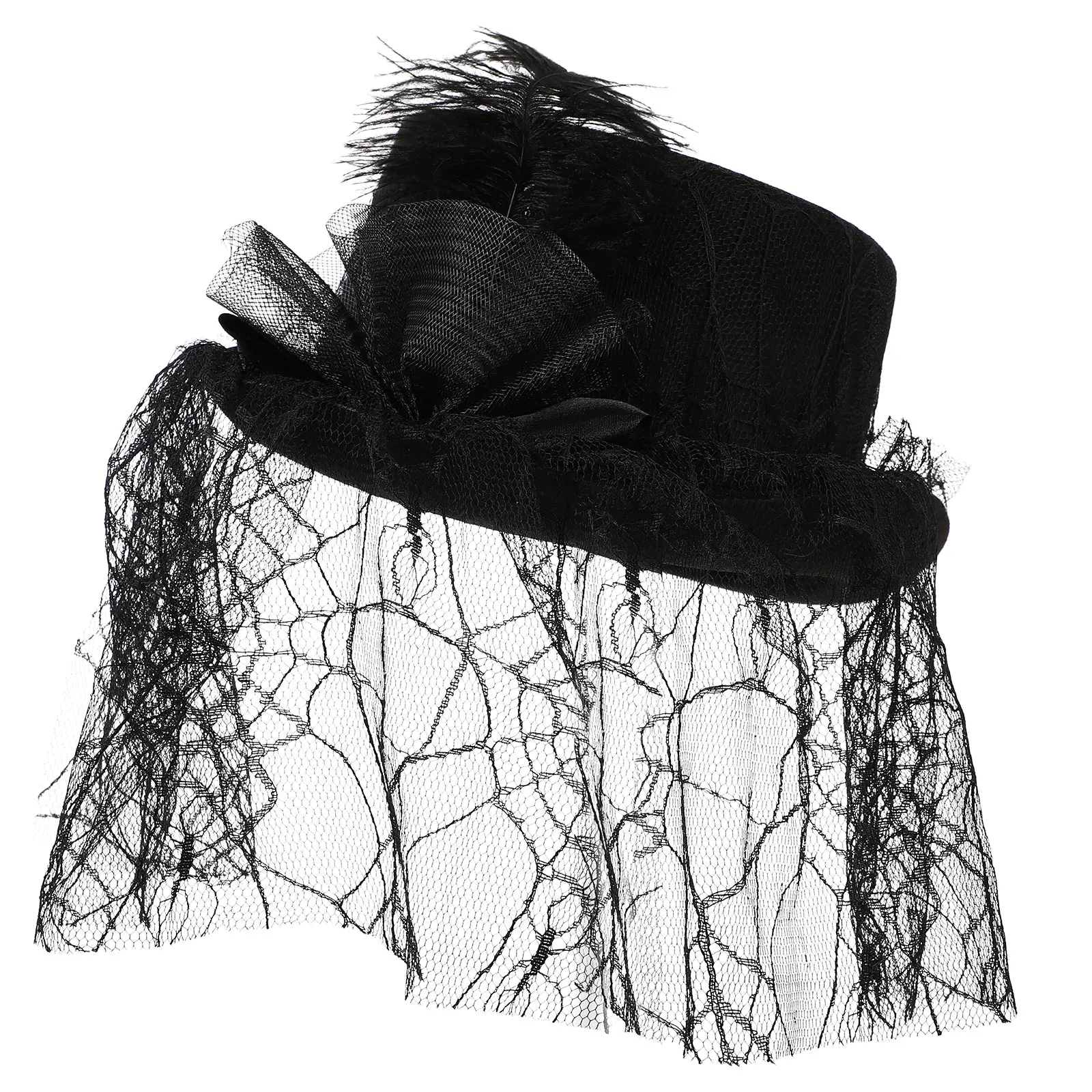 

Black Magician Performance Hat Supplies Elegant Magician Cap Halloween Party Supplies Women Stylish Comfortable cosplay