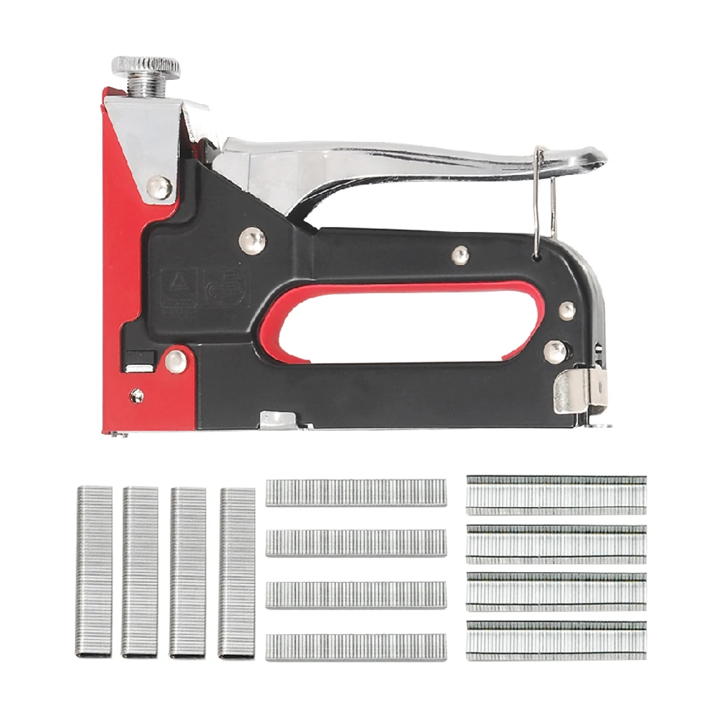

Heavy Duty Nail Gun Manual Staple Tool for Crafts Painting Multi Function Renovation Hammer Durable Metal Plastic Long Lasting
