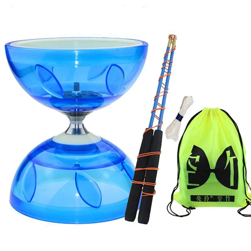 مجموعة ديابولو الصينية المحمولة يويو ديابولو معدات اللياقة البدنية المحمولة للبالغين والأطفال المسنين في الهواء الطلق ممارسة خفة الحركة في الأماكن المغلقة #3