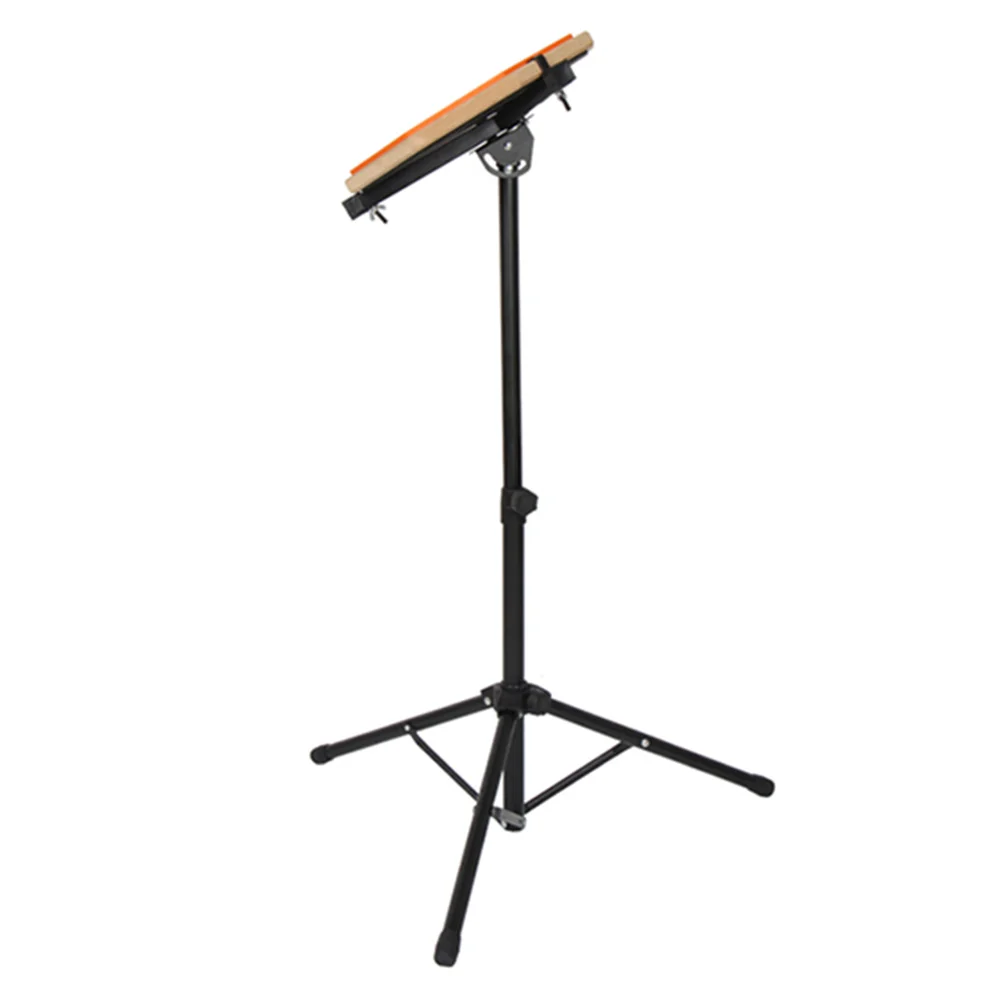 

1PC Adjustable Rubber Practice Pad Stand Dumb Drum Rack Snare Holder ABS Iron Frame Portable Simple Design