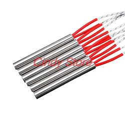 1PCS Mold Cartridge Heaters Heating Element Cylindrical Tubular 6mm/8mm/10mm Tube AC220V 30W-500W