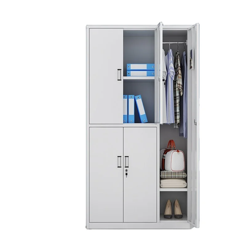 Archivadores de almacenamiento de Metal para muebles de oficina, cerraduras de armario de 2 puertas, organizador de acero, gran oferta