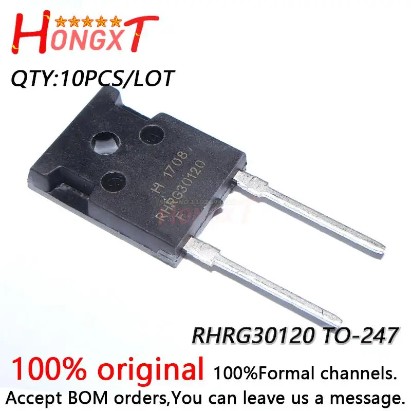 10PCS 100% NEW Original RHRG30120 30120 TO-247 diode fast recovery tube 30A1200V.