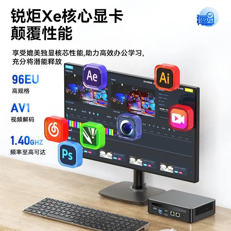 13Th Generation Core I9 Mini Mini Pc Thunderbolt 4 Dual Network Home Gaming Office Portable Minipc Mini Desktop