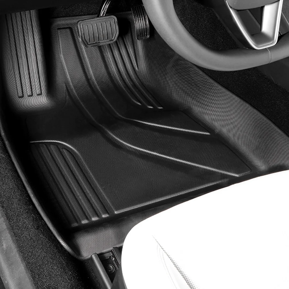 All Inclusive TPE Floor Mats for Tesla Model 3 Highland,All Weather Rear Trunk Storage Mat Anti-slip Pads Waterproof Accessories