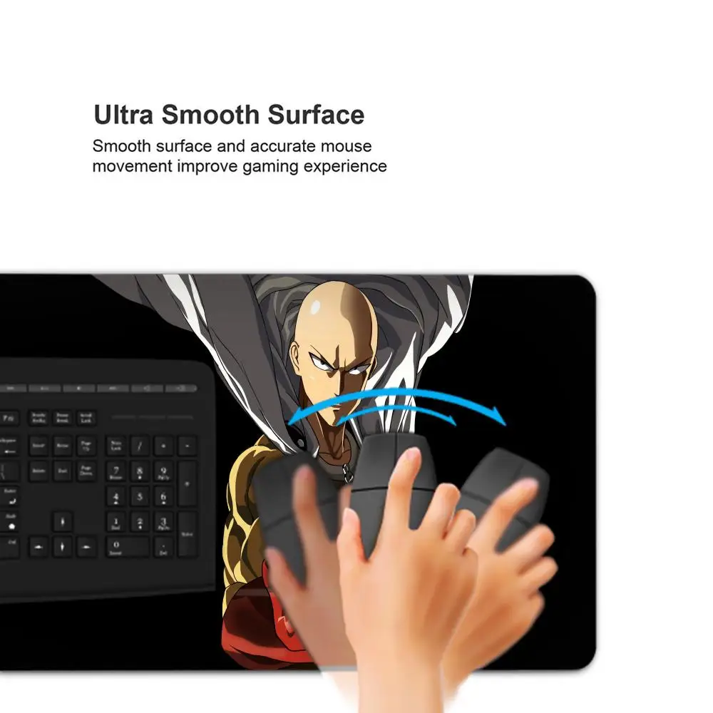 ONE PUNCH-MAN Player Speed Mouse Pad Anime Kawaii Gaming Accessories Varmilo Keyboard Gamer Computer Desk Mat Large LOL Mousepad