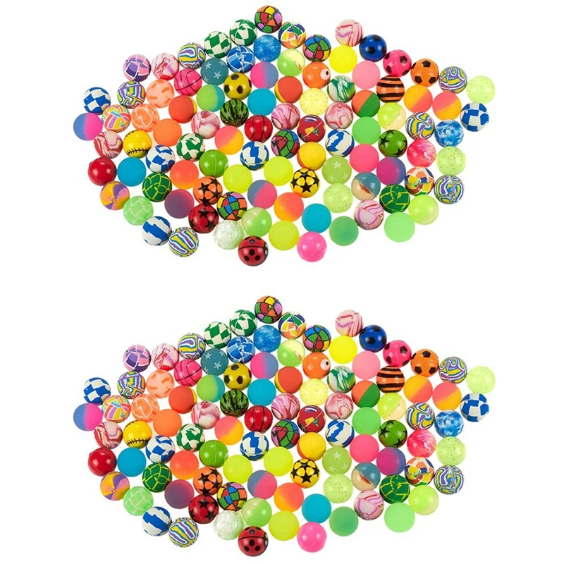 200Pcs Kids Magic Bouncy Jumping Floating Bouncing Balls Rubber For Children Summer Water Pools Toys