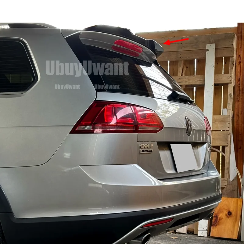 Heckspoiler für VW Golf 7 Variant Wagon 2013–2017, Fensterspoiler, glänzend schwarz, ABS-Kunststoff, Fließheck, Auto-Heckflügel