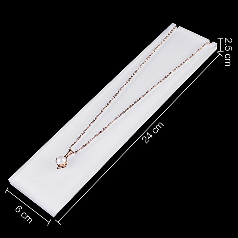 

Acrylic white necklace display stands necklace organizer jewellery organizer jewlery packaging props pendant holder