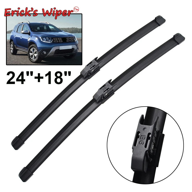 Erick\'s Wiper LHD Front Wiper Blades For Renault Dacia Duster MK2 2017 - 2023 Windshield Windscreen Window Rain Brushes 24\