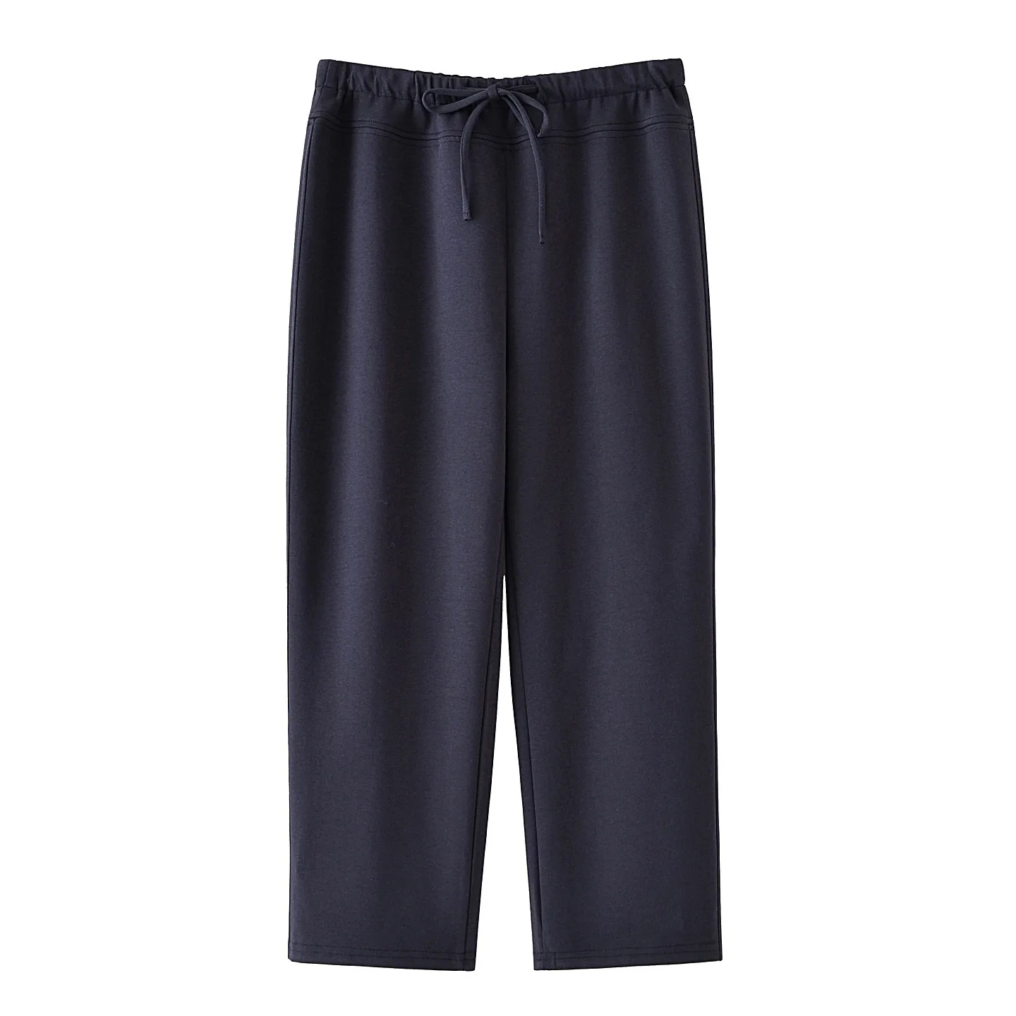 

2026 Spring Summer Plus Size High Waist Air Layer Fabric Ankle Pants Elastic Waist Simple Casual Trousers For Curvy Ladies 976