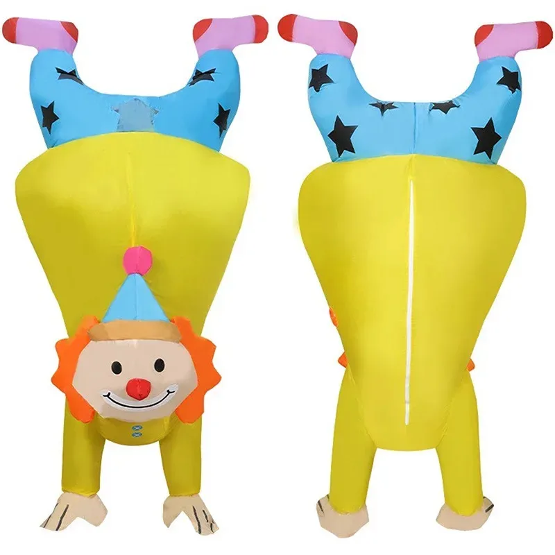 

HAni 2025 Handstand Inflatable Costumes Funny Blow up Upside Clown Outfit Halloween Cosplay Party Dress Festival Perf ☆★ww