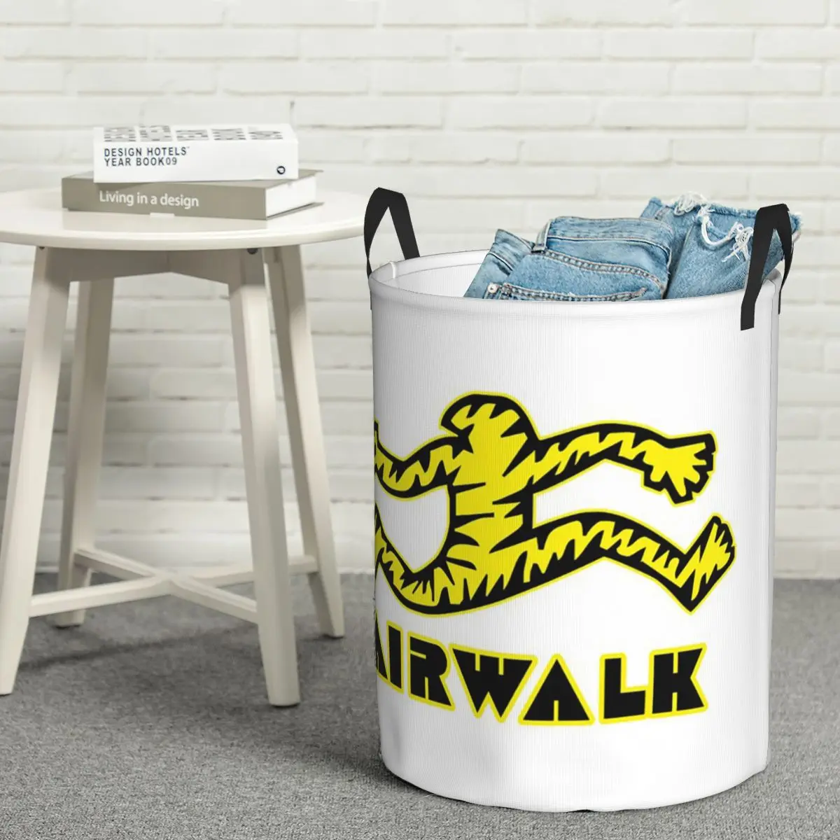 

Laundry Collector Tattoo Old School Style Airwalk Foldable Laundry Basket Large Storage Baby Washing Basket Home Organizer