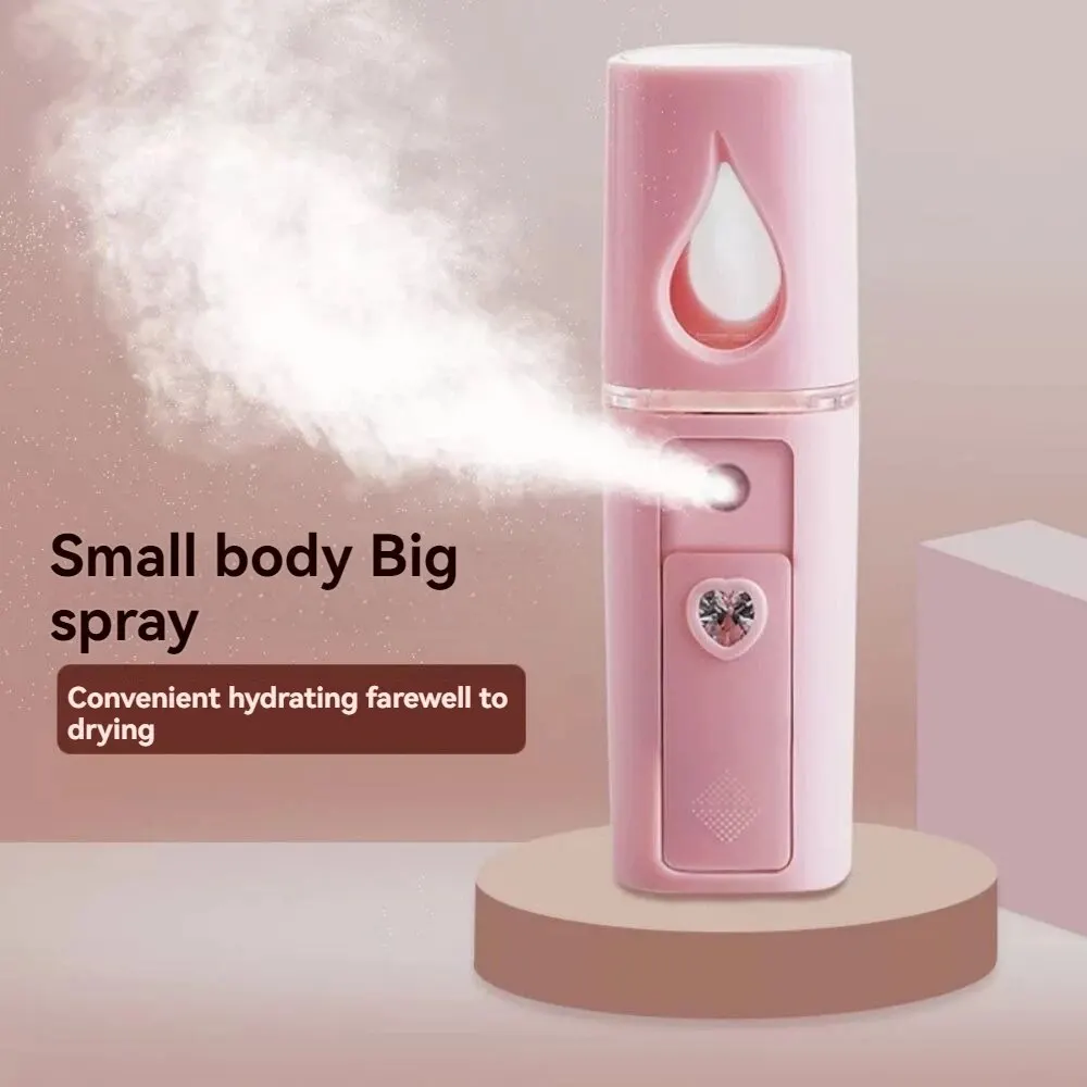 Nano-Mist Hydration Meter Home Portable Humidifier Face Cold Spray Moisturizing Beauty Cute Mini Handheld Sprayer