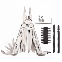SQT Shun's new MQ23 industrial grade multi-function folding outdoor tool clamp with screwdriver blade portable field equipment