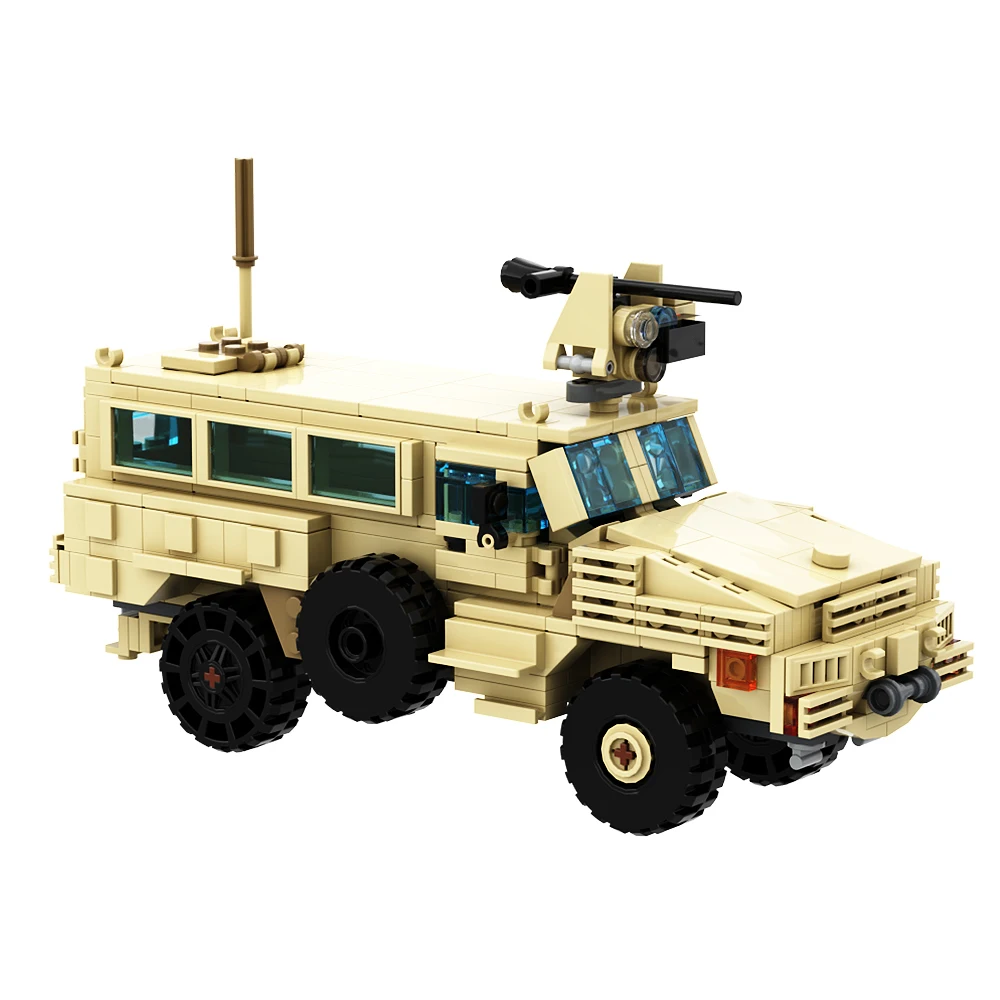 Moc MRAP Building Blocks Mine Resistant Ambush Protected Model Sets of DIY Bricks Military Vehicles Car Toys Boy Adult Gift