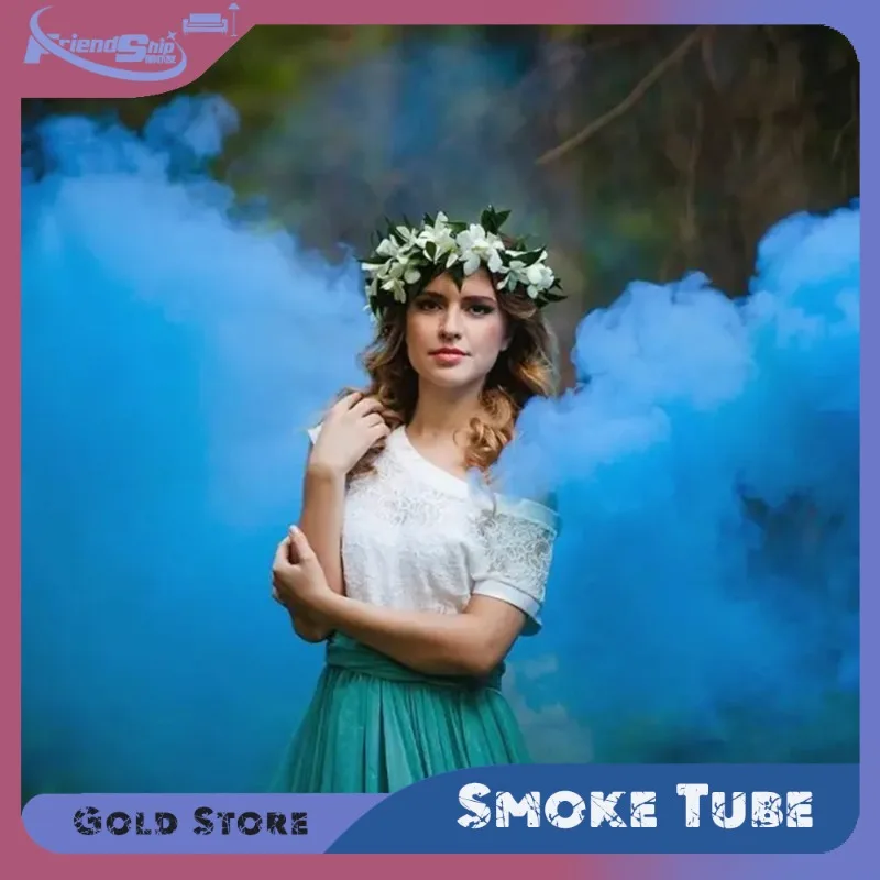 

2PCS Creative Colorful Smoke Stick Stage Prop Photography Decoration Handheld Fog Tool Wedding Birthday Atmosphere Decoration