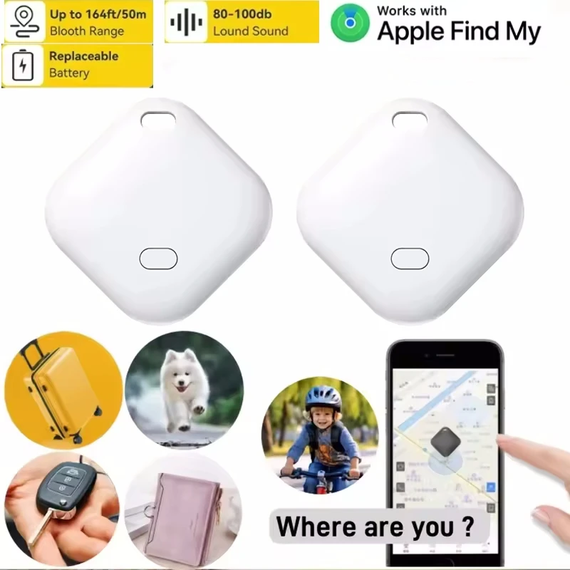Mini Tag GPS Tracker Voor IOS Apple Vind Mijn APP AirTag kind/huisdier finder Sleutel/fiets/Portemonnee Anti verlies Smart Bluetooth Locator