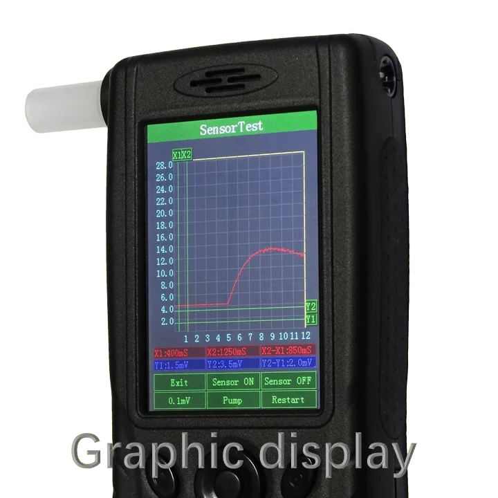 Professional  Fuel Cell alcohol Tester FiT333-T ips touch panel breathalyzer with BT printer option