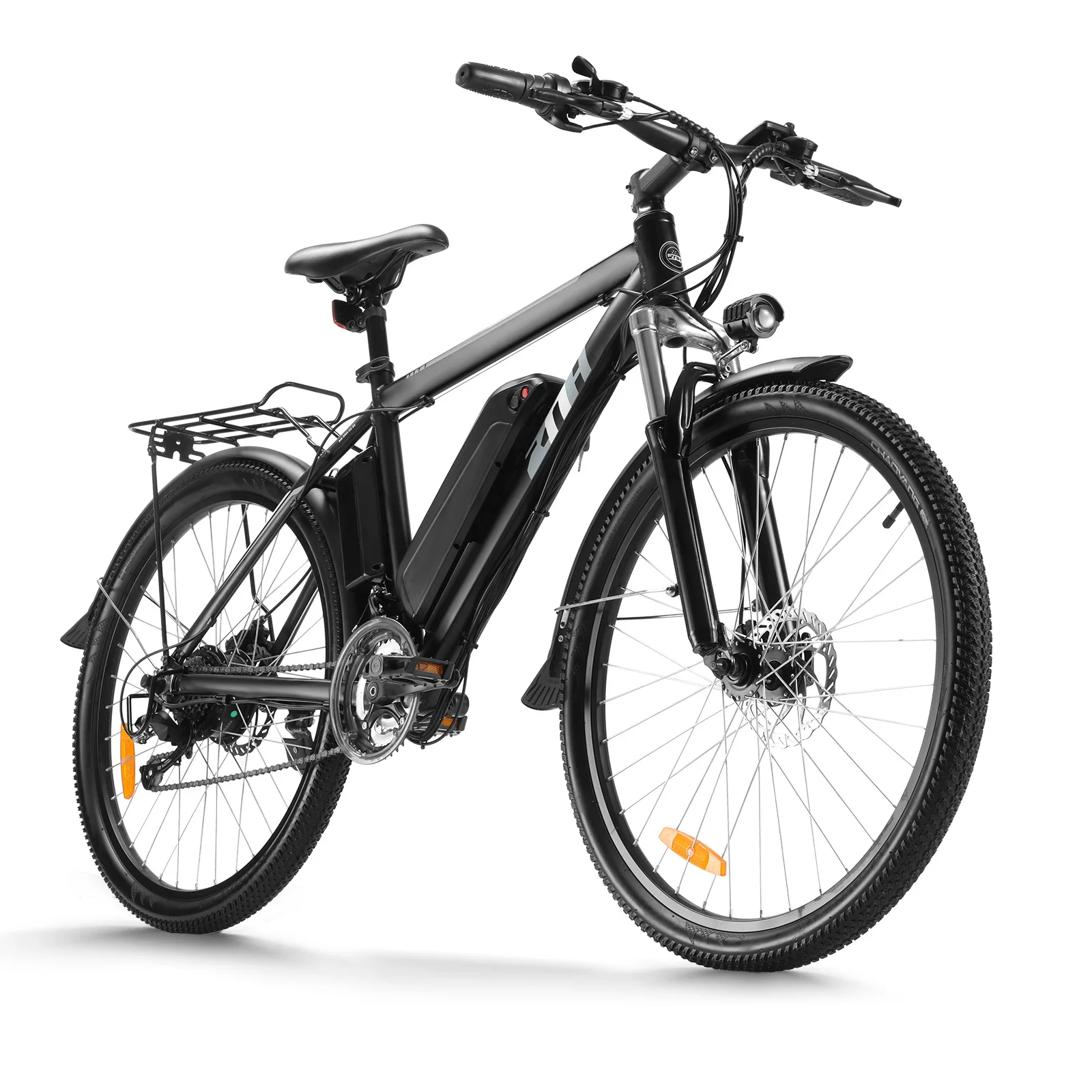 

500W Peak Electric Mountain Bike for Adults,26'' Fat Tire Ebike,374.4Wh/10Ah Battery,21-Speed