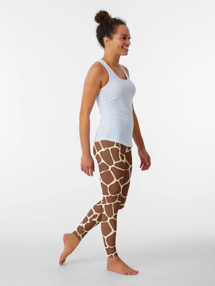 Giraffe Spots Animal Print Leggings leggins push up woman Golf wear Women's pants Womens Leggings