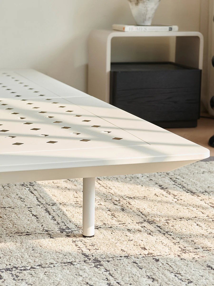 هيكل سرير من الفولاذ الكربوني، غرفة نوم صغيرة موفرة للمساحة