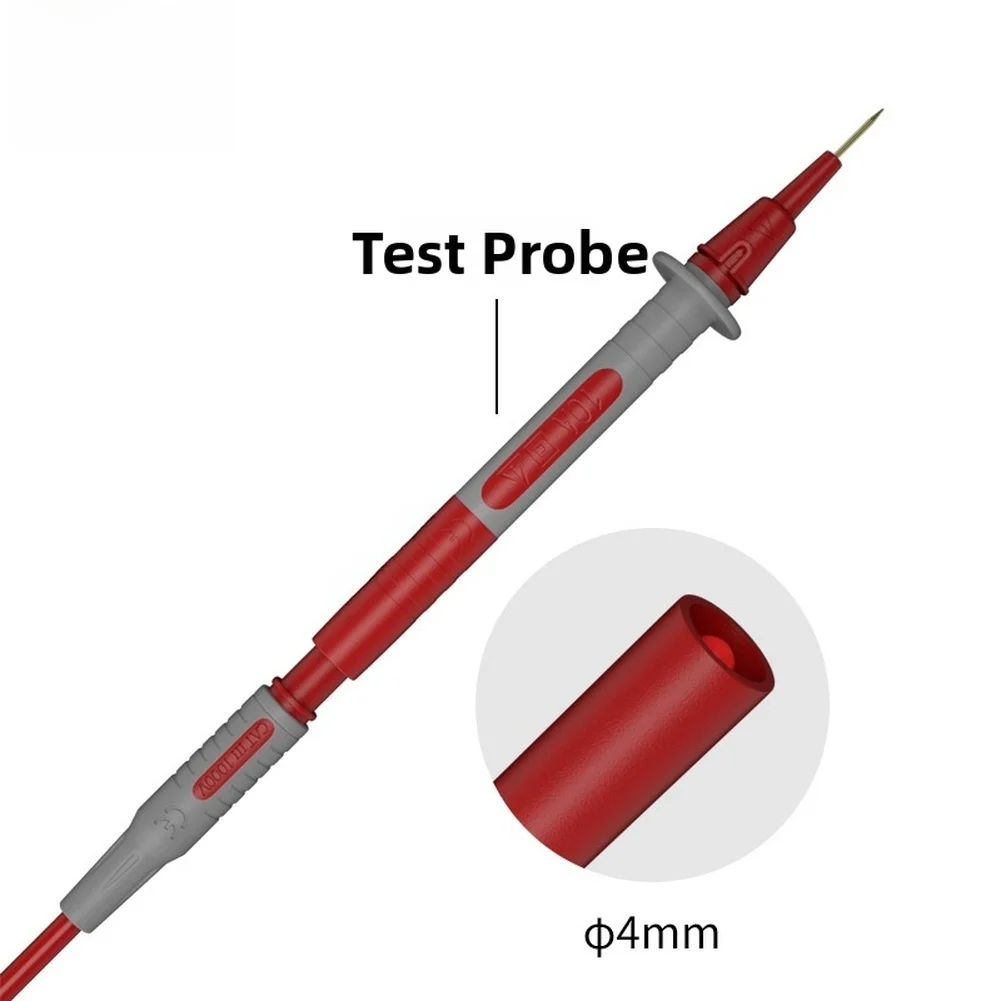 90 Degree Banana Connector Test Wire for Multimeter Copper Core PVC Insulated CATIII 1000V Electrical Application