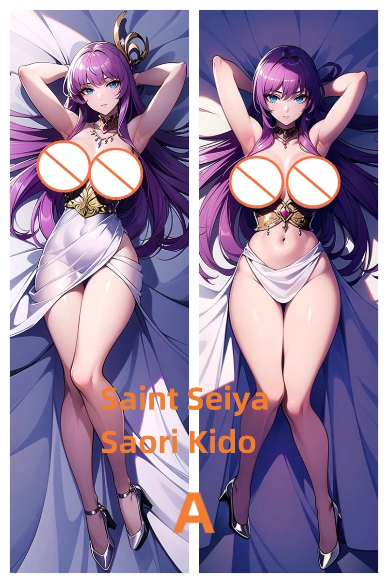 

Dakimakura Anime Pillow Case Saint Seiya Saori Kido Double-sided Print Of Life-size Body Pillowcase Gifts Can be Customized