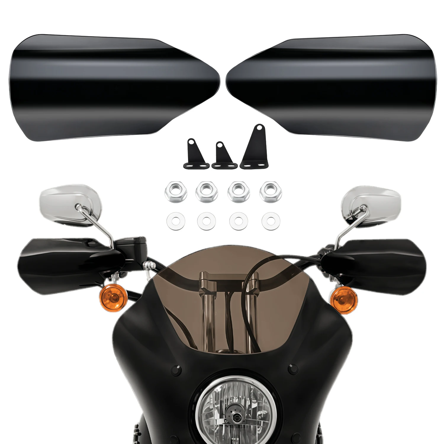 

Motorcycle Hand Shield Guard Handle Handguard Protector For Harley Softail 2020-2025 Dyna Fat Bob Sportster XL1200 883 1996-2017