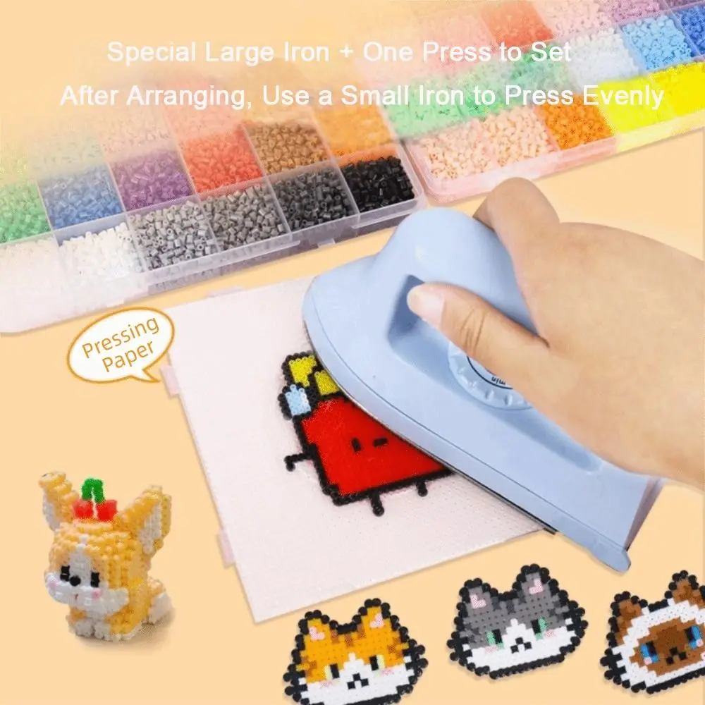 2.6mm Size Perler Hama Beads Premium Small Bean High Quality 3D Puzzle Beads 48/72/96/120 Colors Three-dimensional