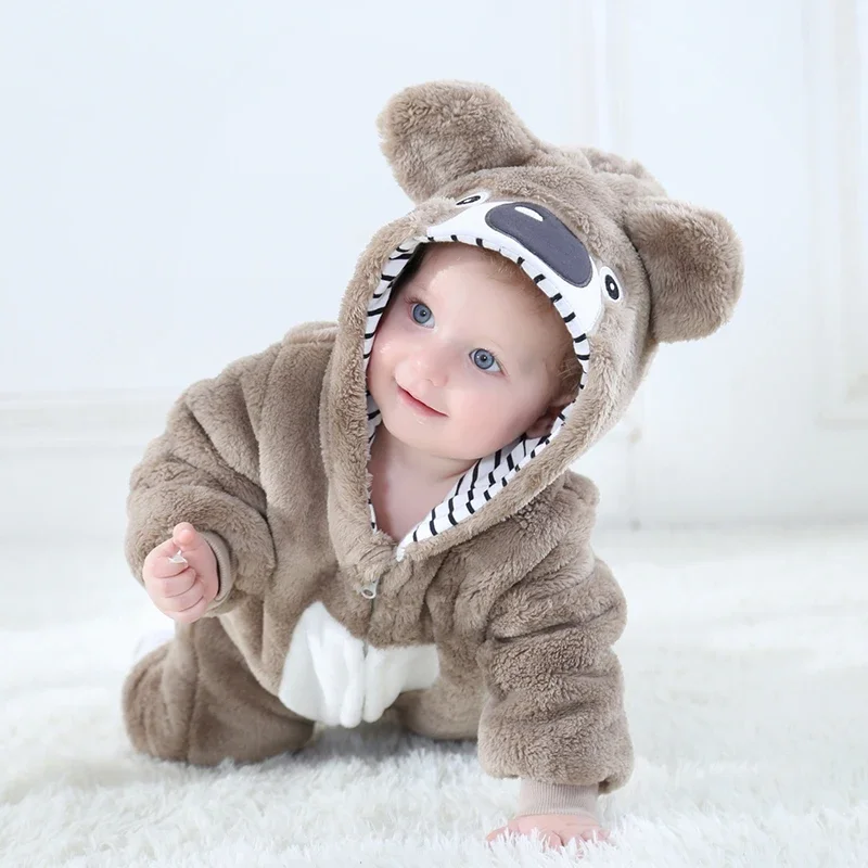 Lovely Koala Infant Baby Boys Girls Rompers Clothes Toddler Animal Baby Jumpsuit Pyjamas Kids Overalls ropa bebes Party Costume