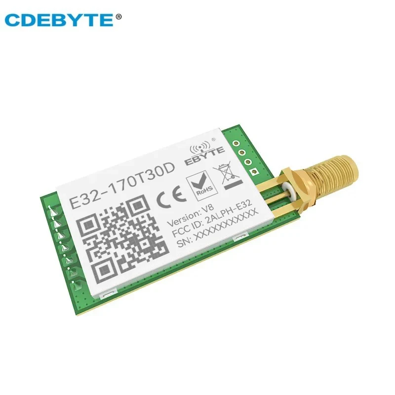 UART LoRa Wireless Module CDEBYTE E32-170T30D 170MHz 30dBm 1W Long Range DIP IoT Wireless Transceiver