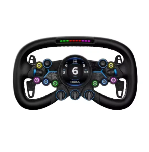 MOZA Vision GS Wheel VGS Steering Wheel 2.85-inch touch-sensitive HD circular display professional lighting effects