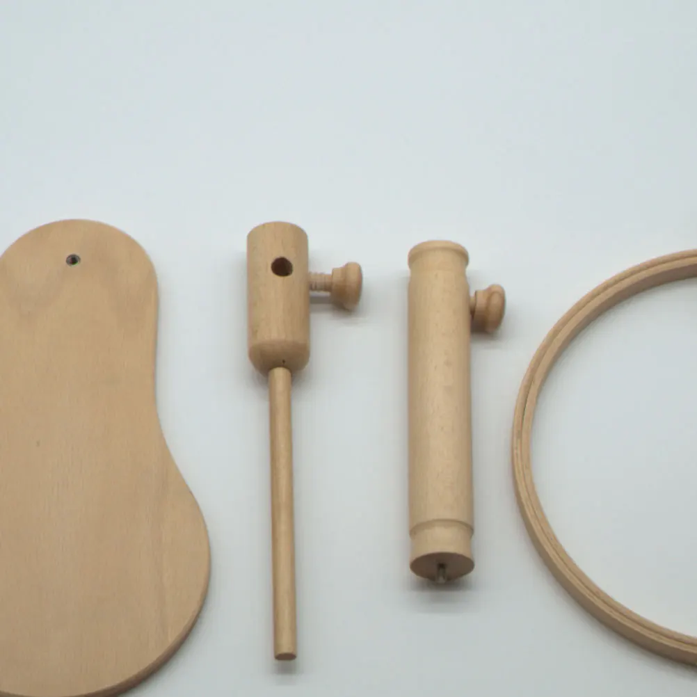 

1 set 18Cm 21Cm Wooden Embroidery Hoop Set With Rack 360° Rotating Frame For Diy Stitching Beginner Kit Embroidery Tool Set