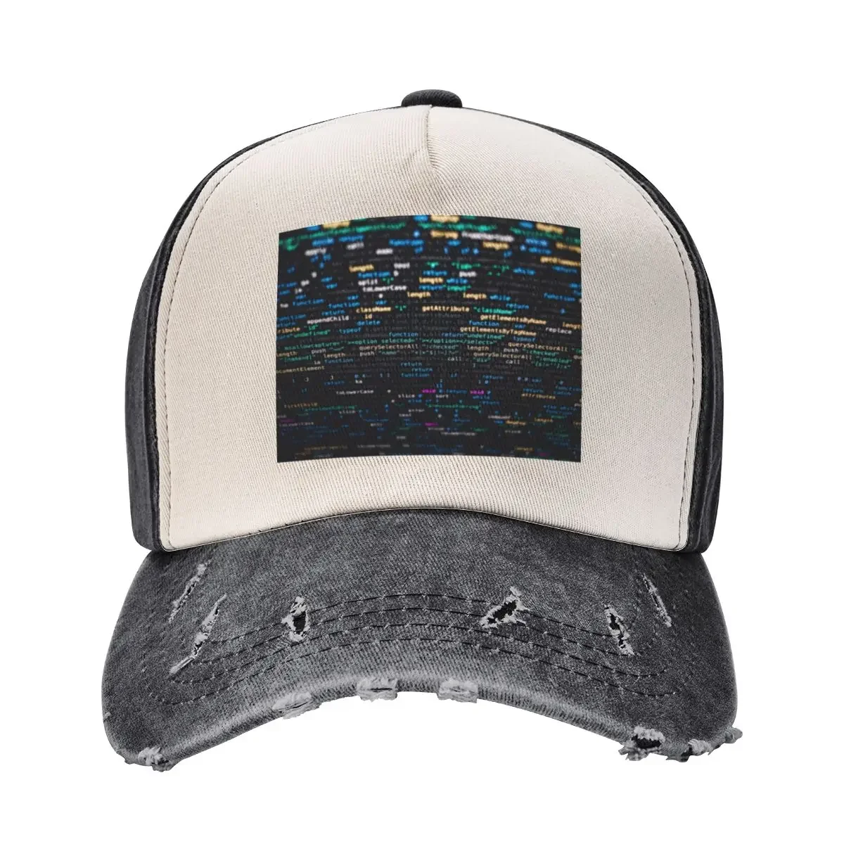 

Software Developer Programming Code on Black Background Baseball Cap black luxury caps Luxury man cap Vintage Women's Hats Men's