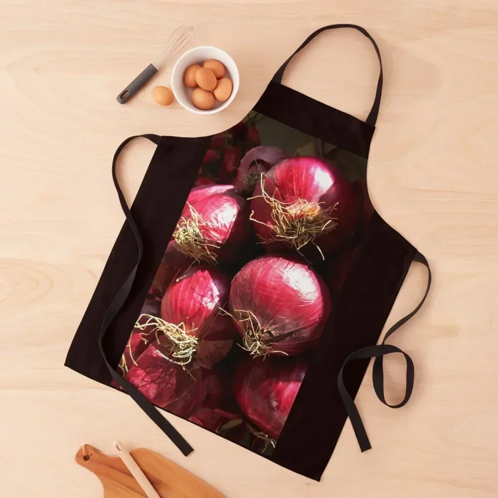 

Red Onions Apron Kitchen Items Barista Professional Barber Kitchen Man Apron