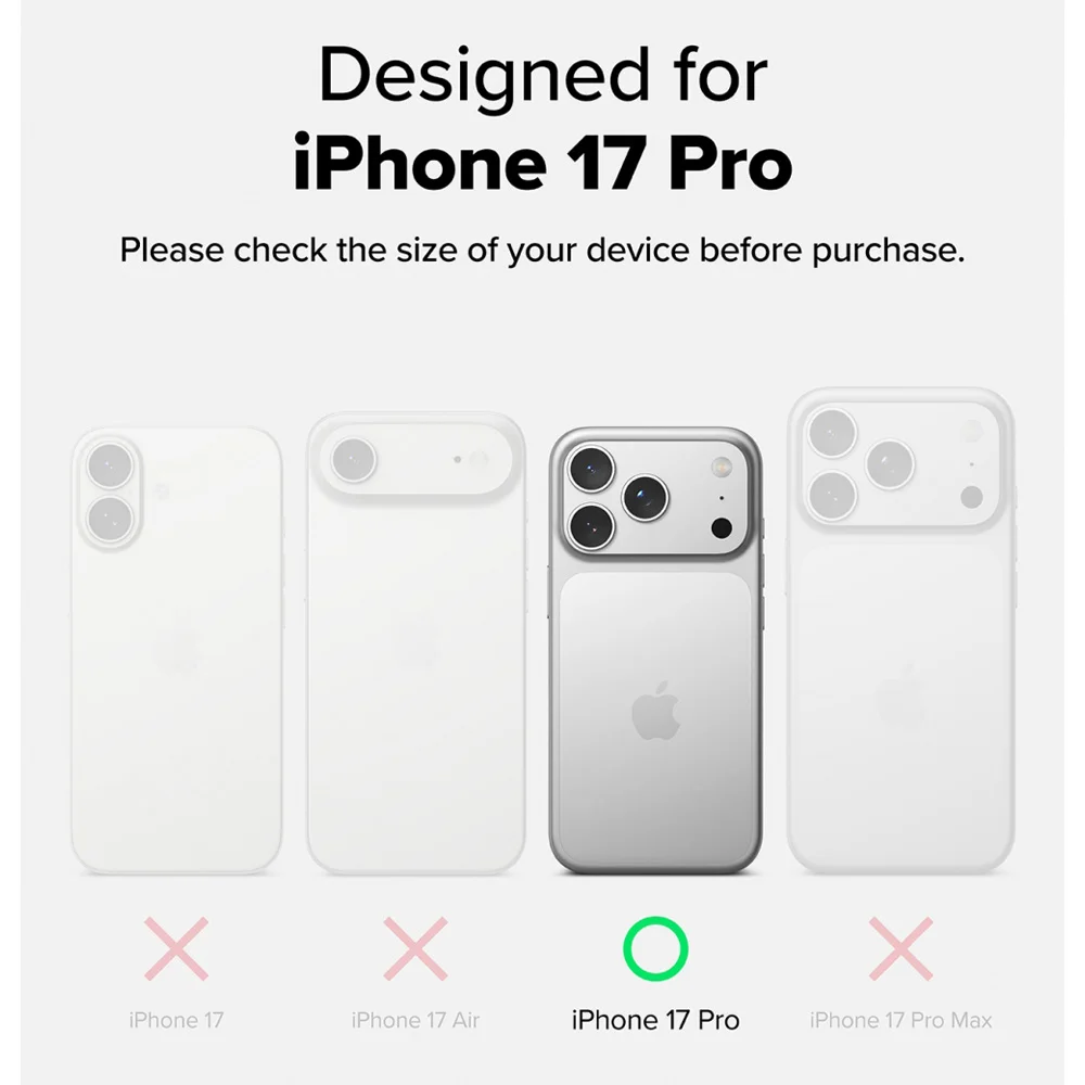 Etui Ringke Fusion-X kompatybilne z iPhone 17 Pro, twarda obudowa, odporna na wstrząsy, miękka ramka z TPU, ochraniacz na telefon iPhone. — zdjęcie produktu 2