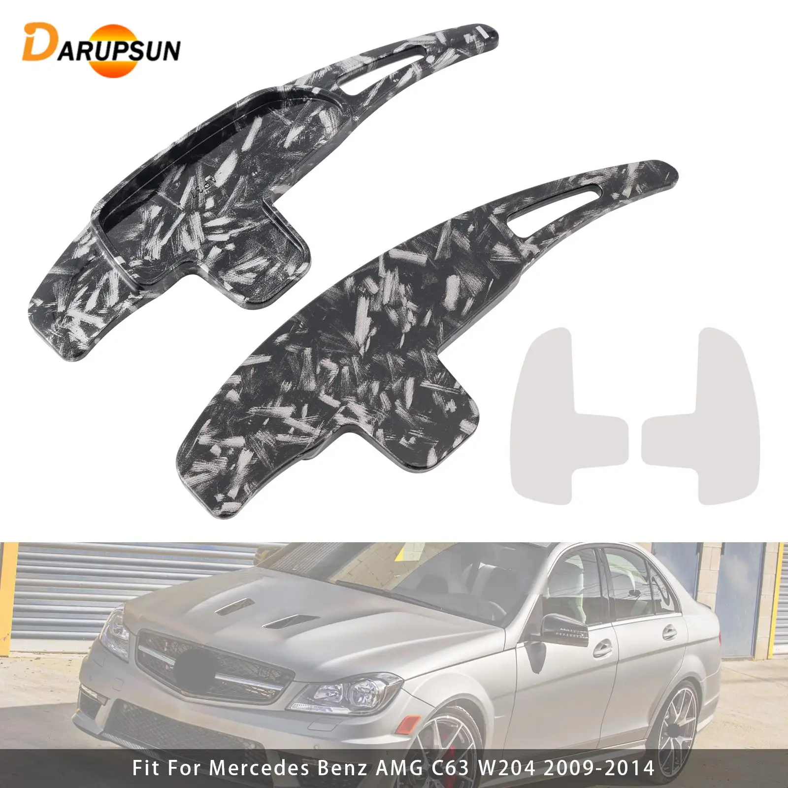 Darupsun Steering Wheel Paddle Shifter Extension for Mercedes Benz AMG C63