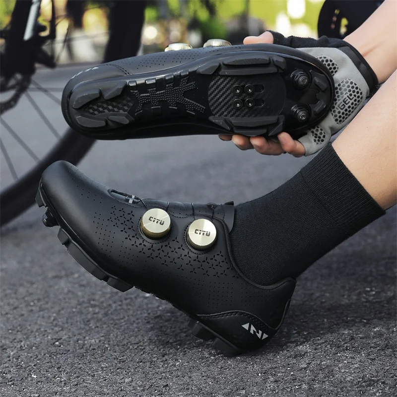Herren Fahrradschuhe Radsport Schnellverschluss-Schuhe MTB Rennrad Unisex Profi-Rennschuhe Modische Gummi-Flachschuhe – Detail 26