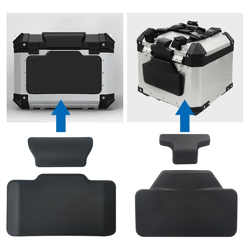 Motorcycle Passenger Backrest Back PadSelf-Adhesive Shockproof Moto Rear Top Case Box Luggage Cushion Pad Backrest For BMW R1200