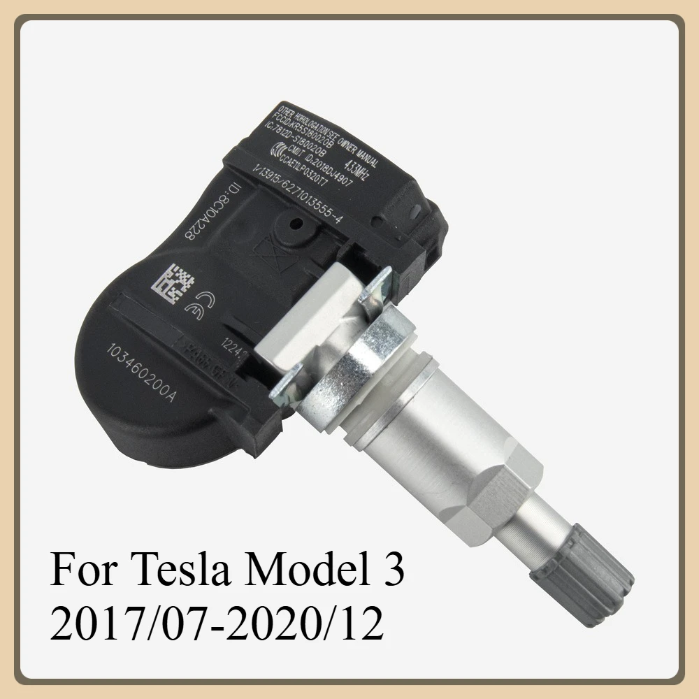

103460200A 1/4pcs tpms Tire Pressure Sensor For 2017-2020 Tesla Model 3 S X 1034602-00-A, 1034602-00-C, 1074812-00-B