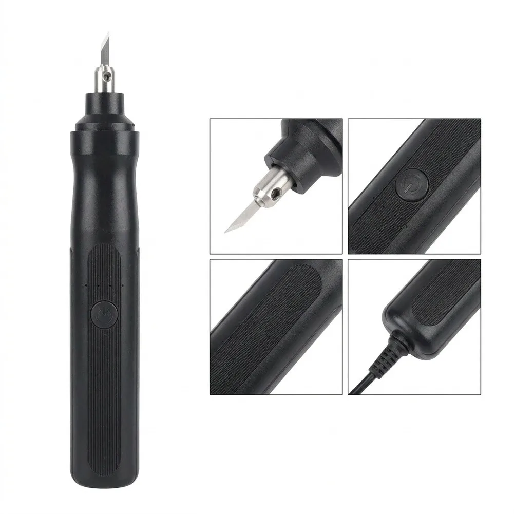 12V DC 40W For Mini Engraving Device for PCB Artwork Cutting and Fiber Material Engraving with 6 Interchangeable For Blades