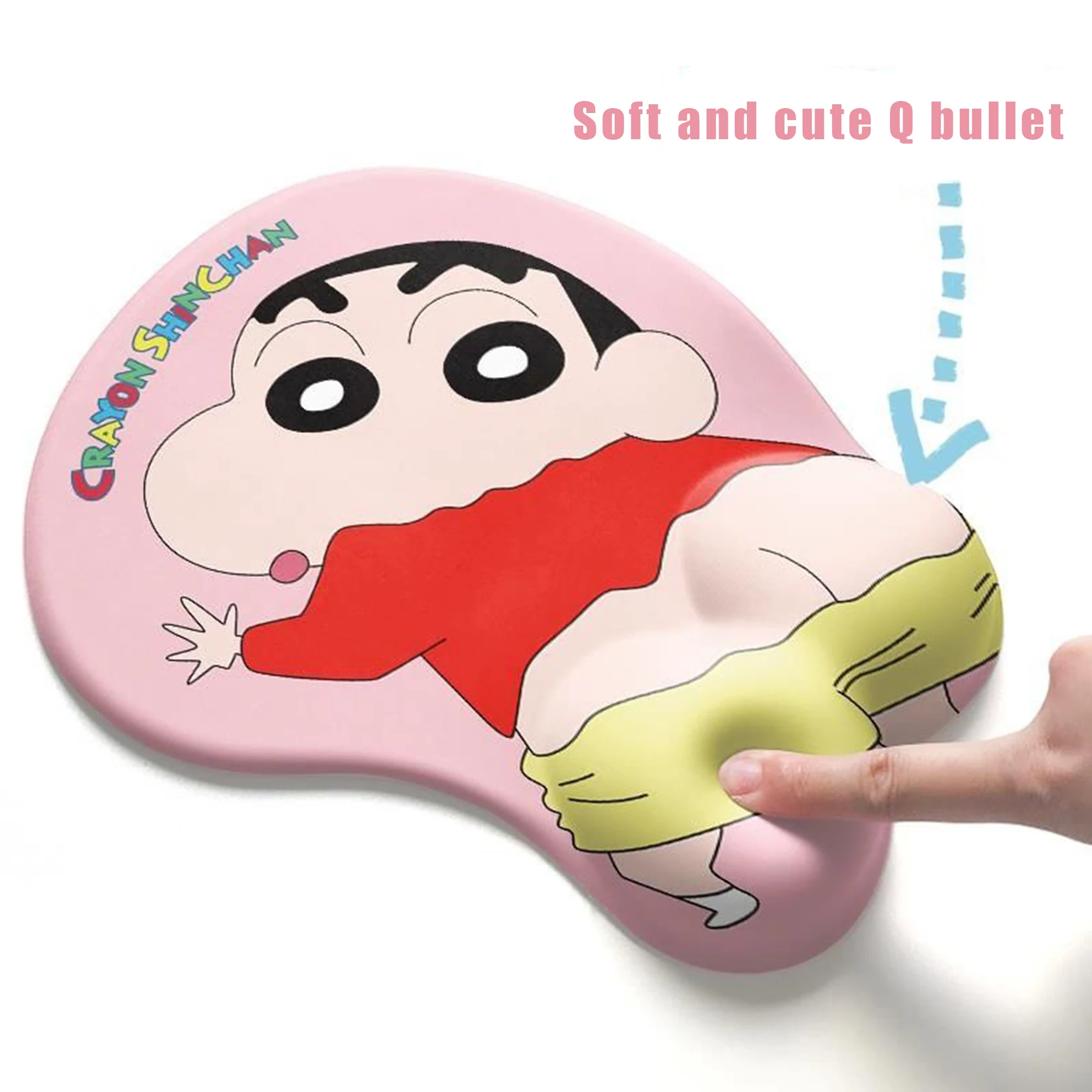 크레용 신짱 마우스 패드 애니메이션 만화 손목 패드 손목 받침대 쿠션 미끄럼 방지 마우스 패드