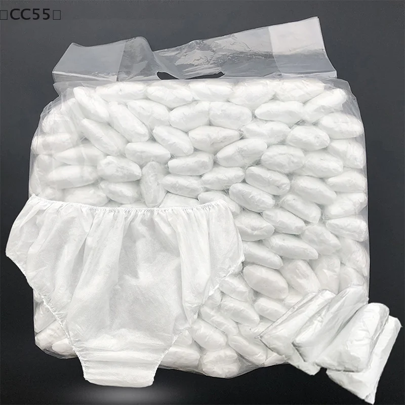 〔CC55〕10 Pcs Women Disposable Cotton Underwear Travelling Postpartum Panties Non-woven Underpants Underwear Pregnancy Panties