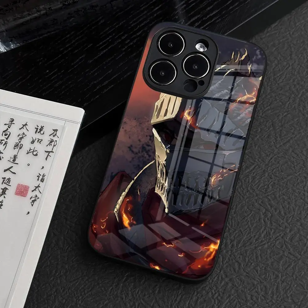 Game Dark Souls Phone Case for iPhone 15 Pro Max 14 Plus 12 Mini 11 13 14 Pro Max Magsafe Wireless Charge Glass Cover