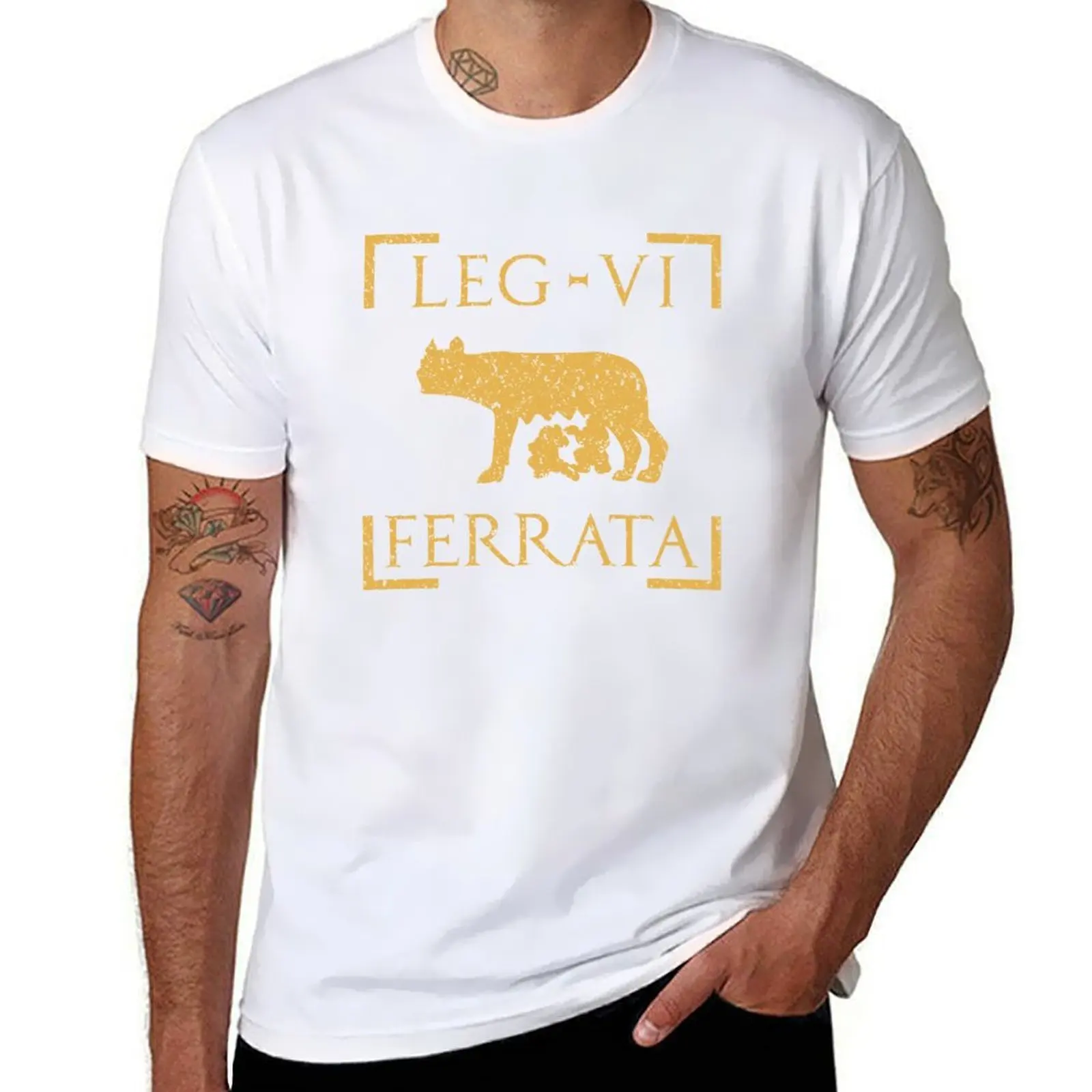 Legio VI Ferrata Lupa Romana Roman Legion T-Shirt Cotton Men's and Women's Vintage Y2K T-Shirt High-quality Streetwear