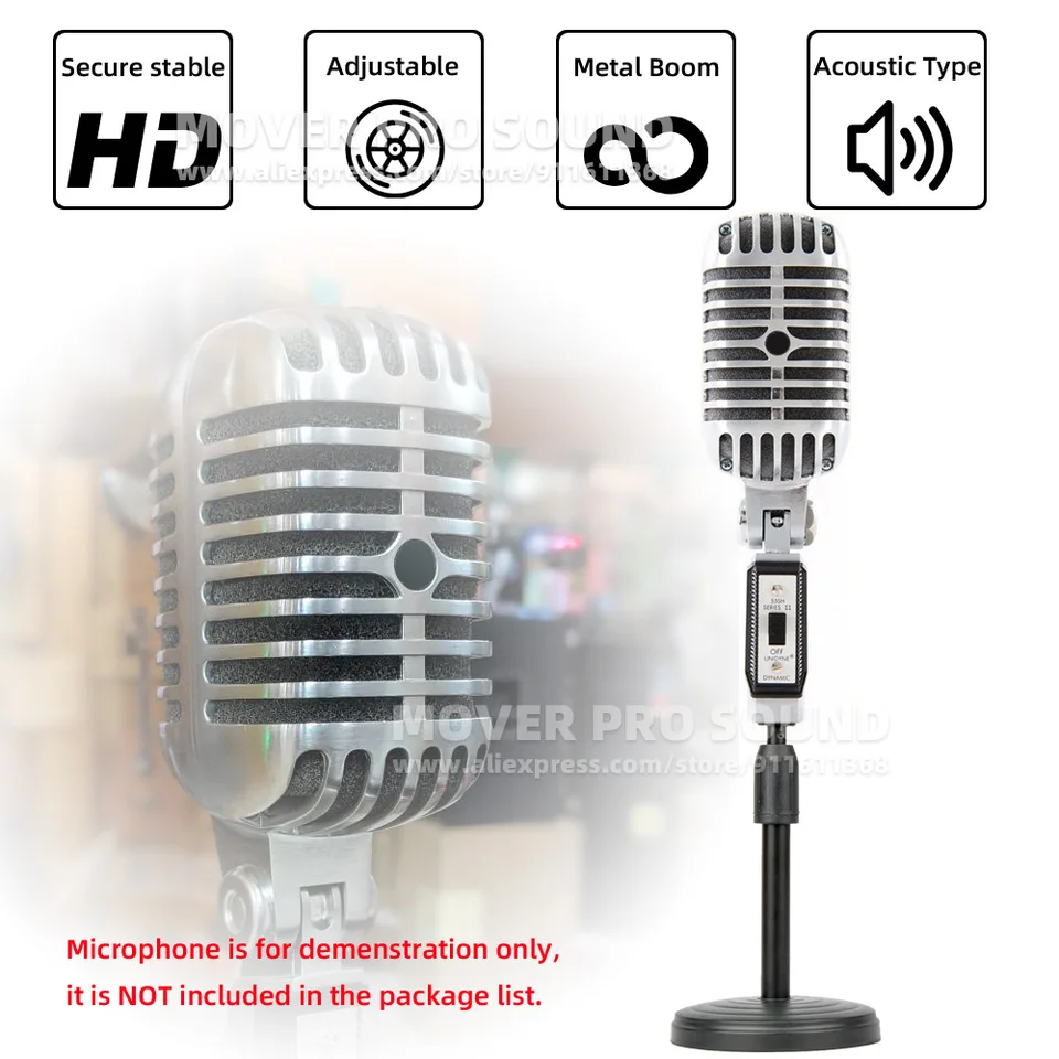 テーブルデスクトップホルダーマイクスタンド Shure 55 SH 55SH II